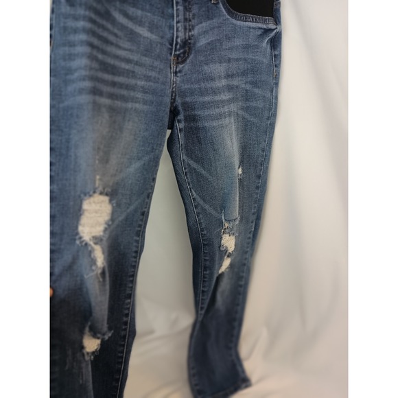 Judy blue boyfriend 26 distressed denim cotton maternity - Picture 9 of 10